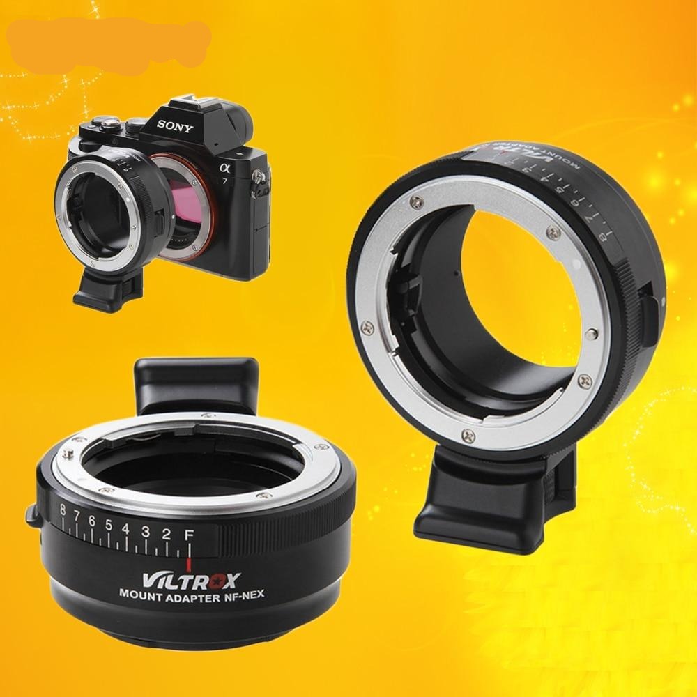 Bague d'adaptation Viltrox NF-NEX pour objectifs Nikon F AF-S AI G vers Sony E A9 A7SII A7RII NEX 7 A6500...