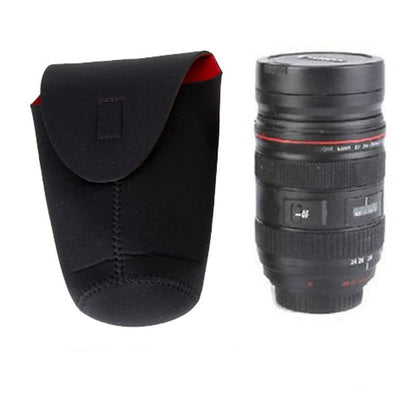 Pack de 5 housses pour objectifs ALLOYSEED Redblack Rouge et noire souples étanches pour canon nikon sony fuji ...