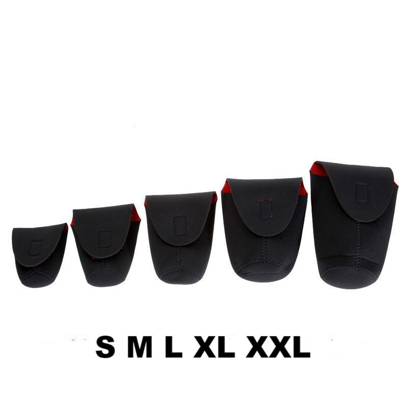 Pack de 5 housses pour objectifs ALLOYSEED Redblack Rouge et noire souples étanches pour canon nikon sony fuji ...