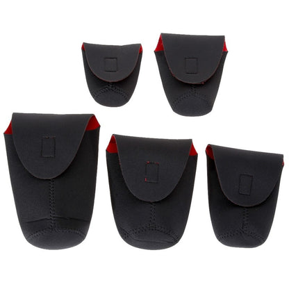 Pack de 5 housses pour objectifs ALLOYSEED Redblack Rouge et noire souples étanches pour canon nikon sony fuji ...