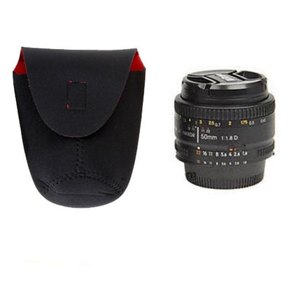 Pack de 5 housses pour objectifs ALLOYSEED Redblack Rouge et noire souples étanches pour canon nikon sony fuji ...