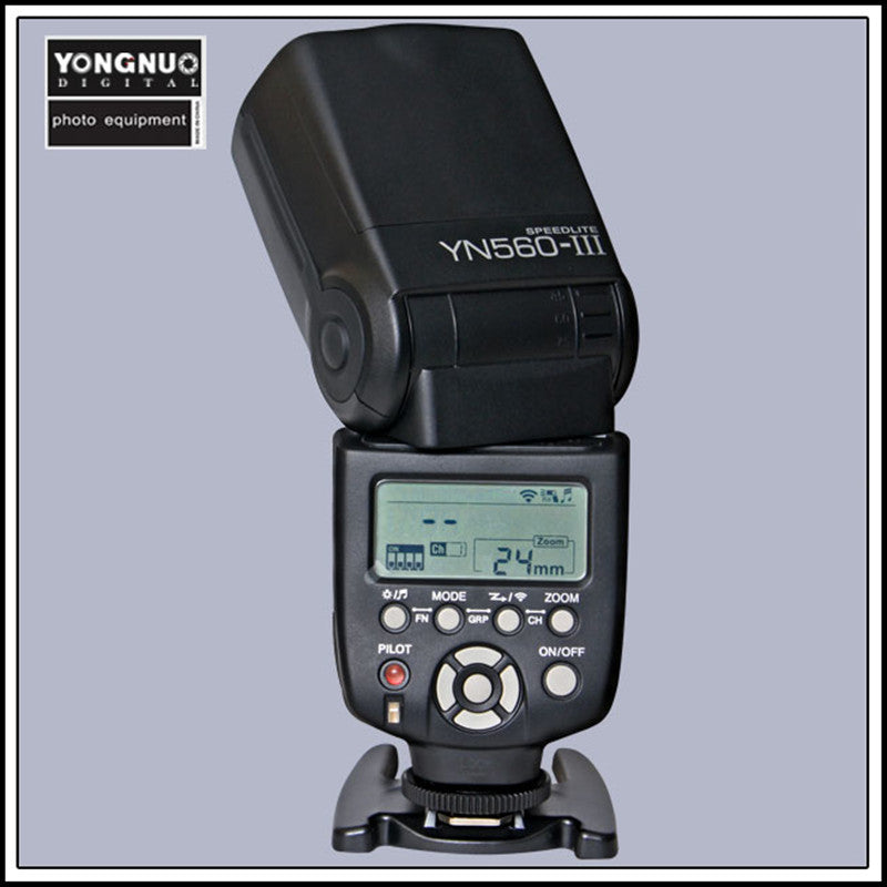 Flash Yongnuo Speedlite YN-560 III pour Canon 400D 600D 70D 6D, Nikon D800 D750...