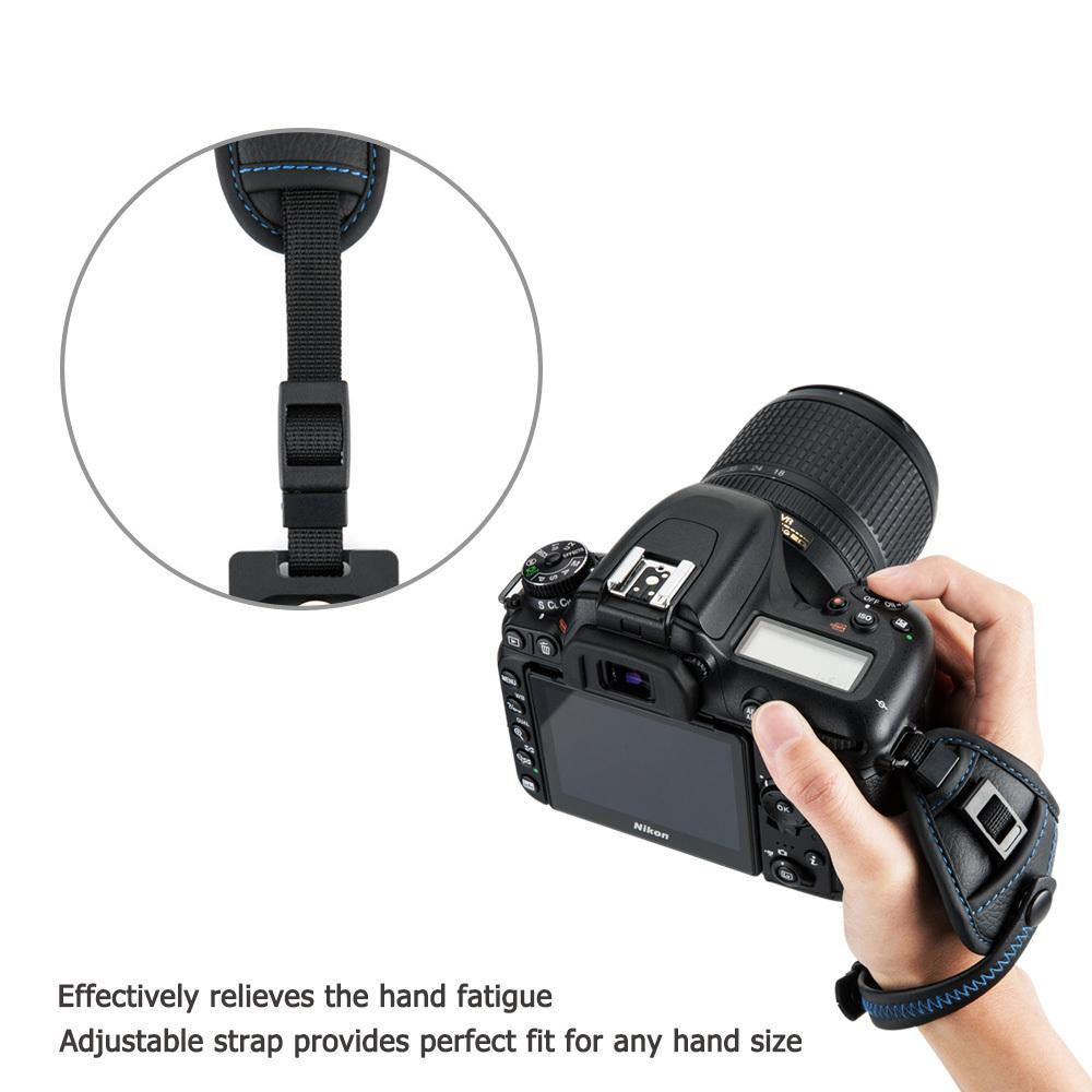 Sangle poignée et ceinture JJC HS-PRO1 en cuir véritable pour tout type de reflex