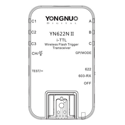 Émetteur + récepteur sans fil Yongnuo YN622N II + YN622N-TX je-TLL pour Flash Nikon