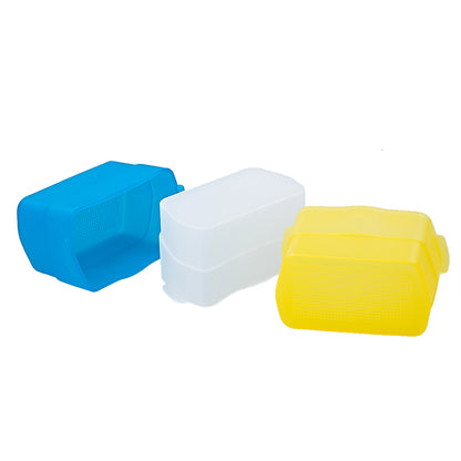 Diffuseur pour flash Canon 580EX 580EX II YONGNUO YN-560 YN-560 II YN-565EX YN-568EX en 3 couleur
