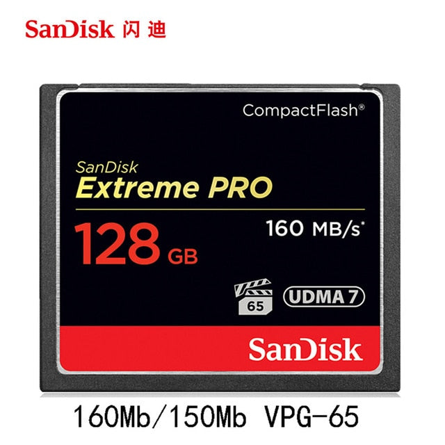 Carte mémoire CF Cfast Sandisk Extreme Pro 515 mb/s 2.0 128 gb 64 gb  + autres CF