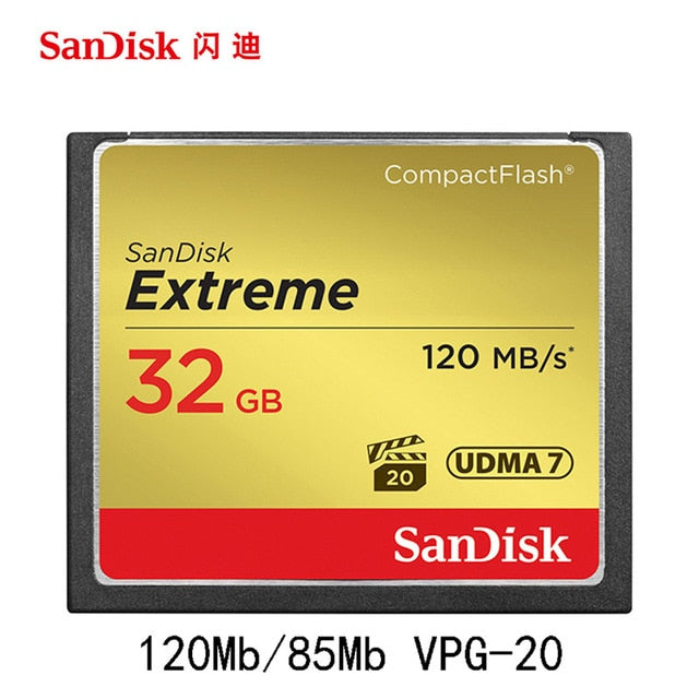 Carte mémoire CF Cfast Sandisk Extreme Pro 515 mb/s 2.0 128 gb 64 gb  + autres CF