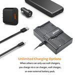 Chargeur haute qualité Batmax pour batterie NP-F960,NP-F970 pour SONY F950,F770,MC1500C,Z7C...