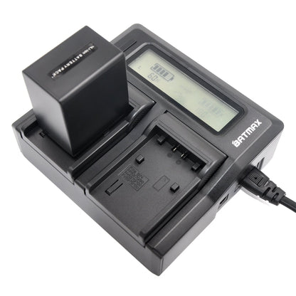 Chargeur Double Batmax pour batterie Sony NP-FV100 FH100 FH70 FP90...