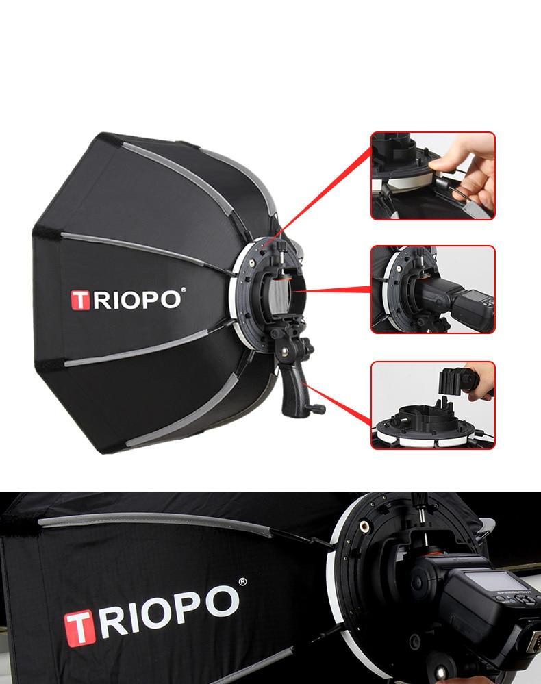 TRIOPO Octagon 55cm Umbrella for Flash, Strobe Flash...