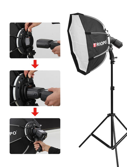 TRIOPO Octagon 55cm Umbrella for Flash, Strobe Flash...