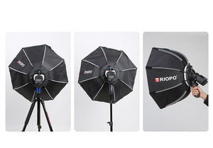 Parapluie TRIOPO Octogone 55cm pour flash, flash stroboscopique...