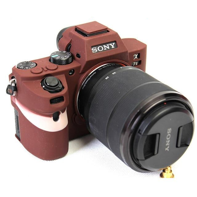 Housse silicone de protection anti-choc pour Sony A7 Mark II III A7RIII  A7RII A7SII A9