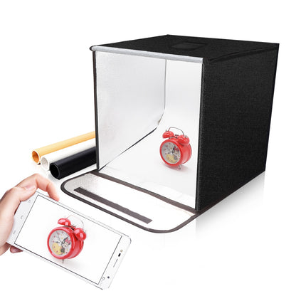 SOFTBOX TRAVOR F40 40*40 cm + LED + Fond Blanc, jaune et noir