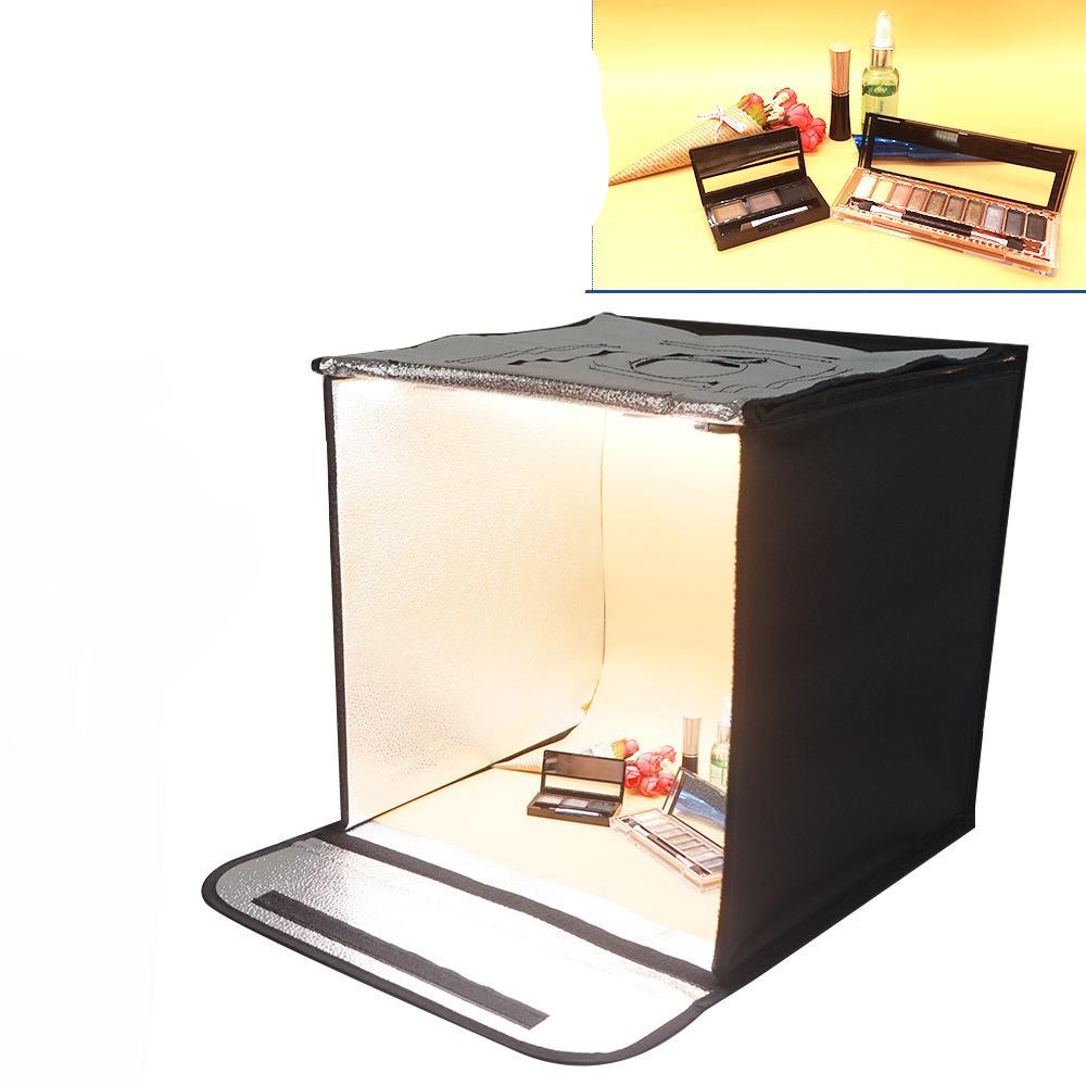 SOFTBOX TRAVOR F40 40*40 cm + LED + Fond Blanc, jaune et noir