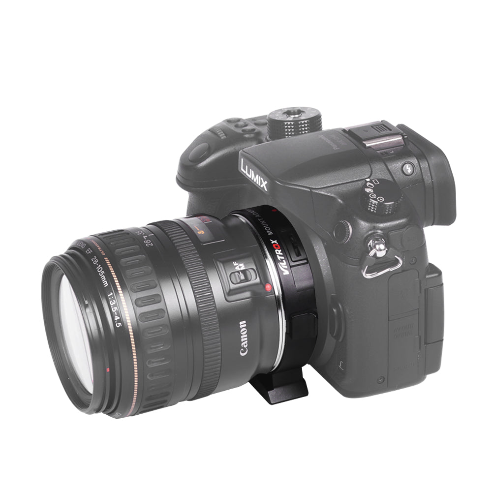 Bague d'adaptation Viltrox EF-M2 objectif Canon EF pour reflex m43 panasonic GH5 GH4 ...