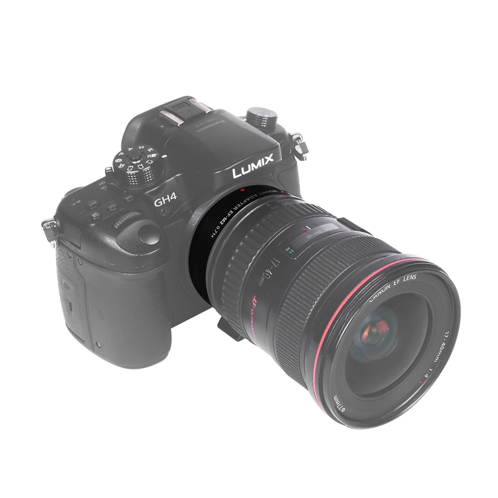 Bague d'adaptation Viltrox EF-M2 objectif Canon EF pour reflex m43 panasonic GH5 GH4 ...