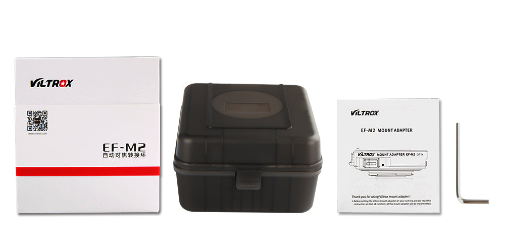 Bague d'adaptation Viltrox EF-M2 objectif Canon EF pour reflex m43 panasonic GH5 GH4 ...