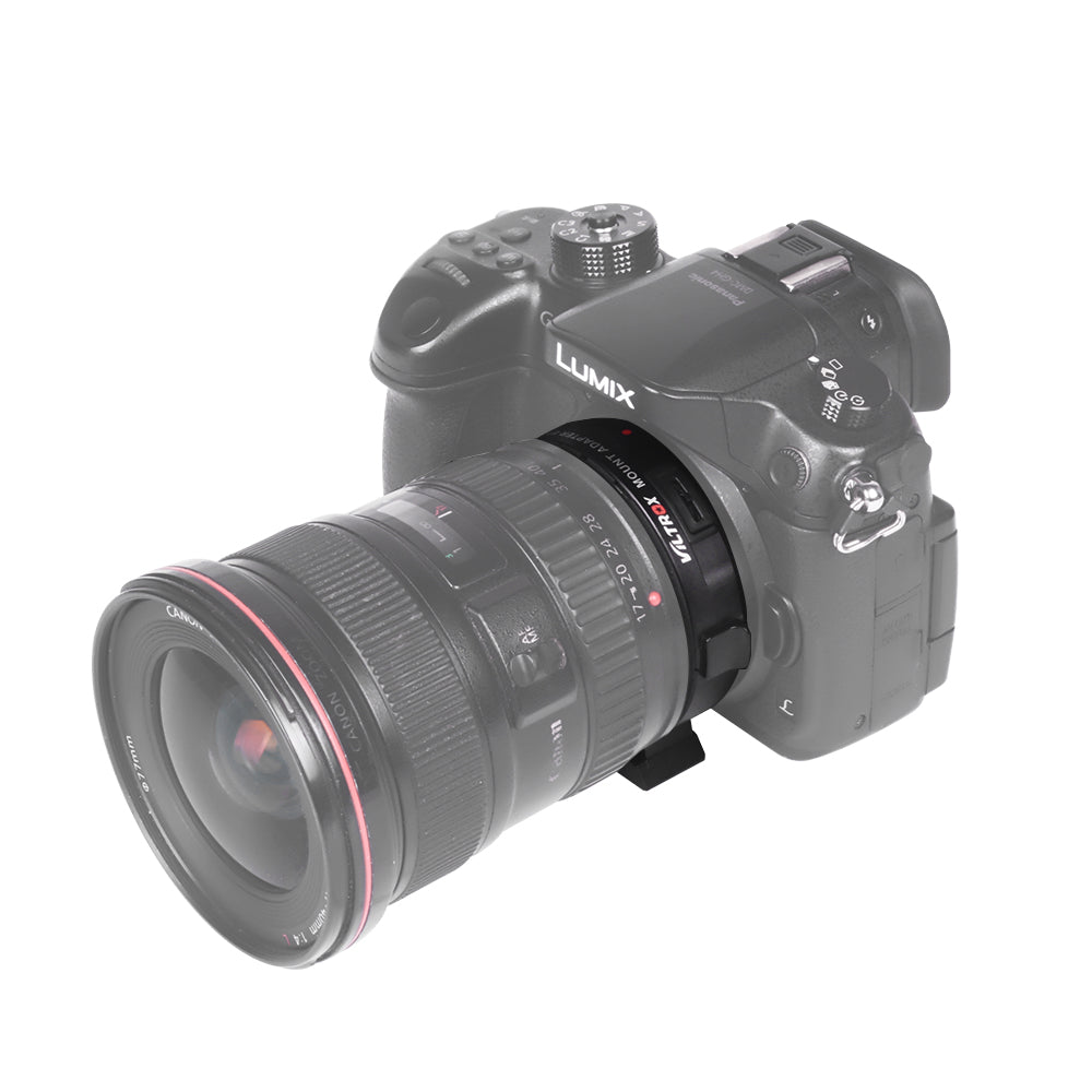 Bague d'adaptation Viltrox EF-M2 objectif Canon EF pour reflex m43 panasonic GH5 GH4 ...