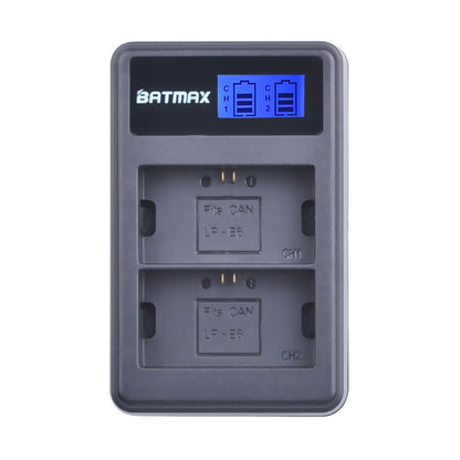 Chargeur Batmax haute qualité pour batterie LP-E6 LP-E6N pour Canon 5D Mark III,IV,7D ...