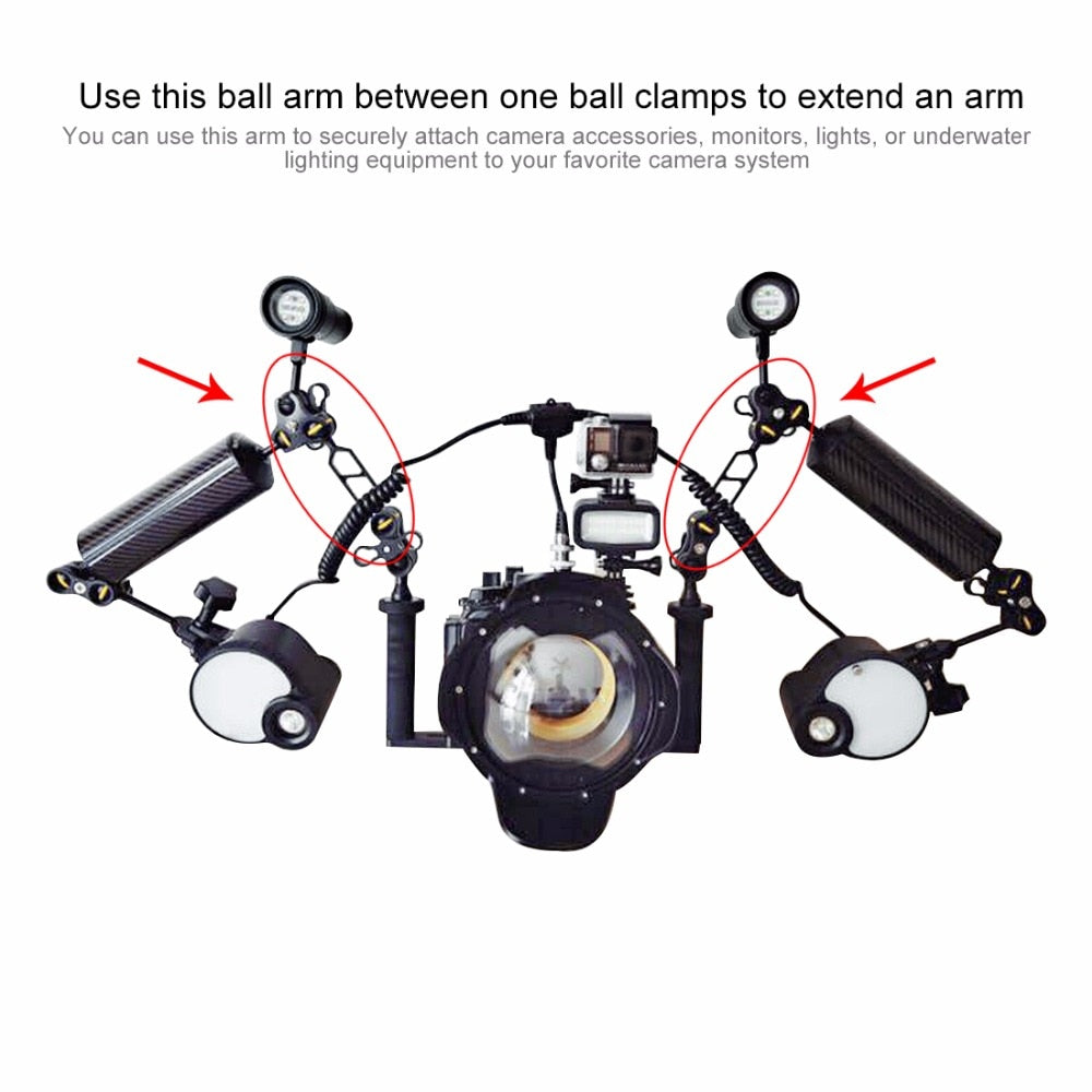 Bras PULUZ  12.6 cm pour plongée Sous-Marine