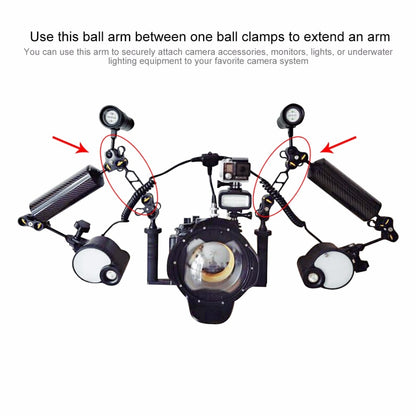 Bras PULUZ  12.6 cm pour plongée Sous-Marine