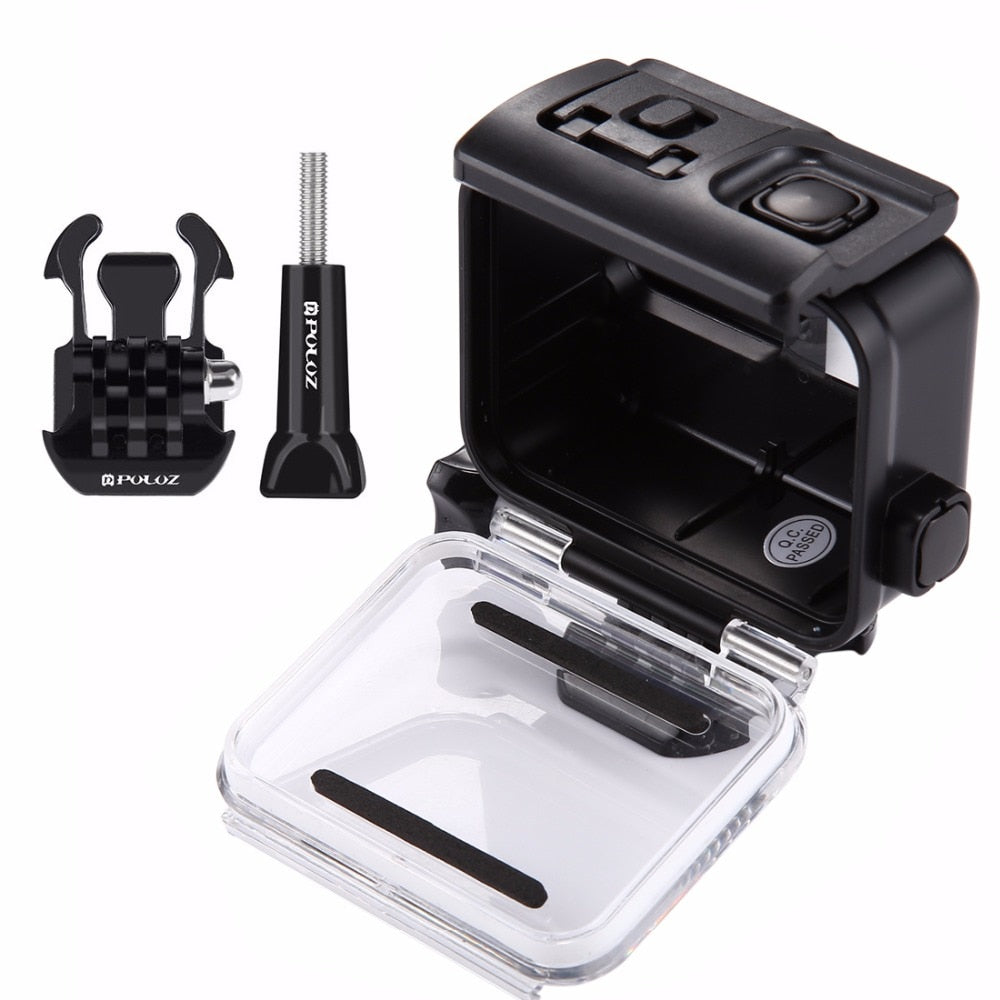 Caisson étanche PULUZ 45m pour GoPro Hero 7 6 5 avec écran tactile Arrière
