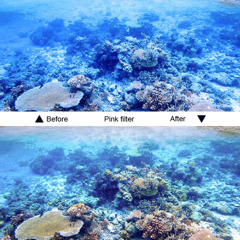 Caisson étanche PULUZ 30m pour GoPro Hero 5 et 6 avec avec filtre interchangeables.