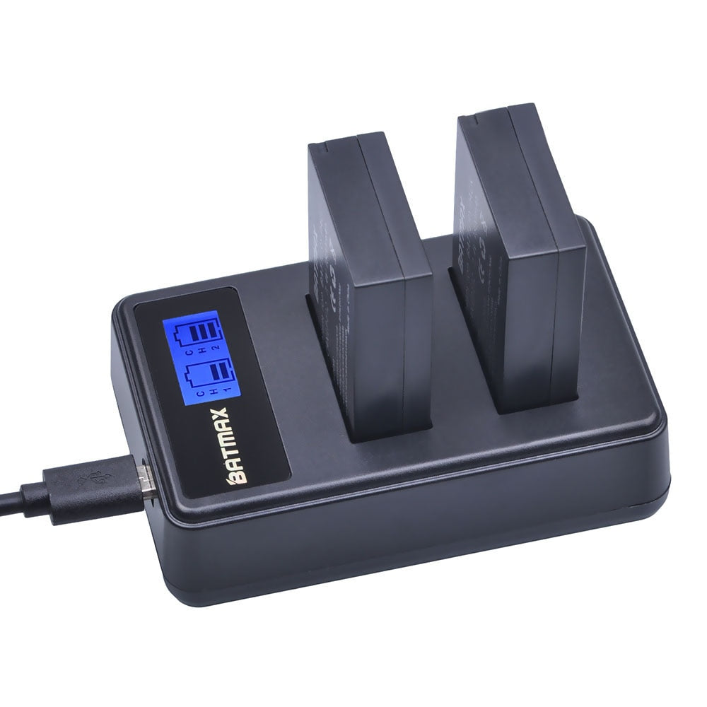 Chargeur double + 2 batteries générique LP E12 pour Canon EOS 100D M10 M50 Kiss X7 Rebel SL1