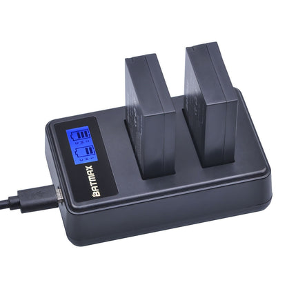 Chargeur double + 2 batteries générique LP E12 pour Canon EOS 100D M10 M50 Kiss X7 Rebel SL1