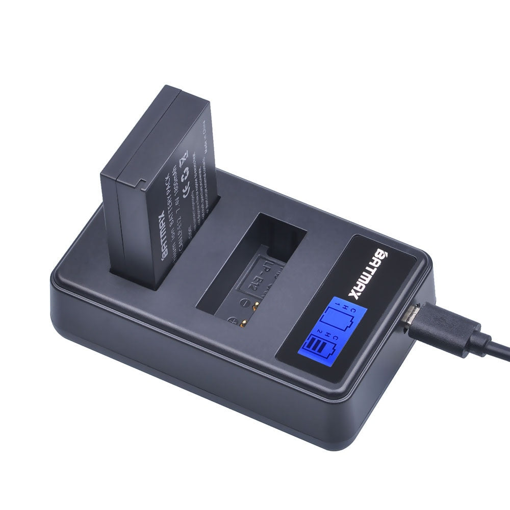 Chargeur double + 2 batteries générique LP E12 pour Canon EOS 100D M10 M50 Kiss X7 Rebel SL1