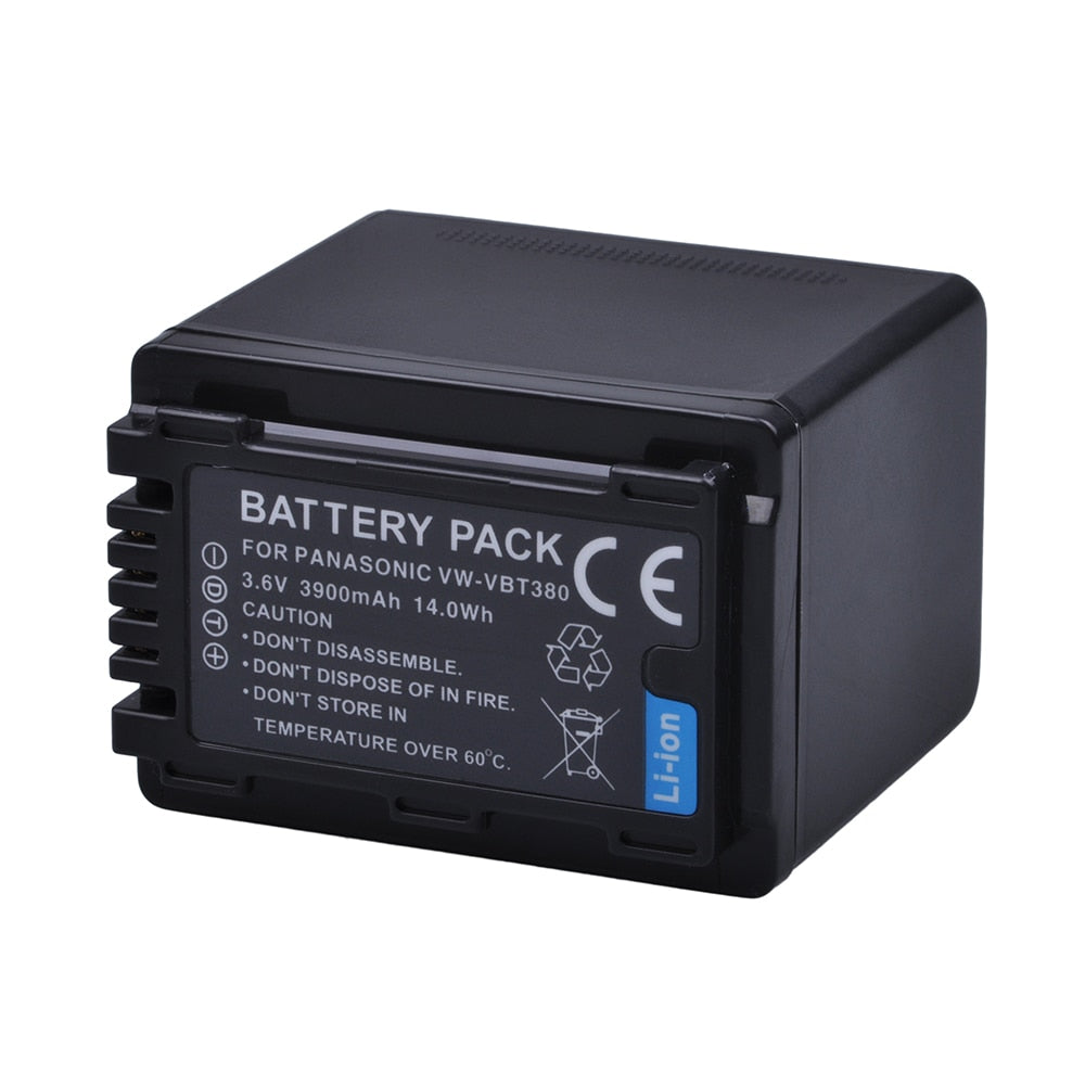 Batterie Batmax haute qualité VW-VBT380 VW-VBT190 pour Panasonic HC-V110, HC-V130,HC-V260...