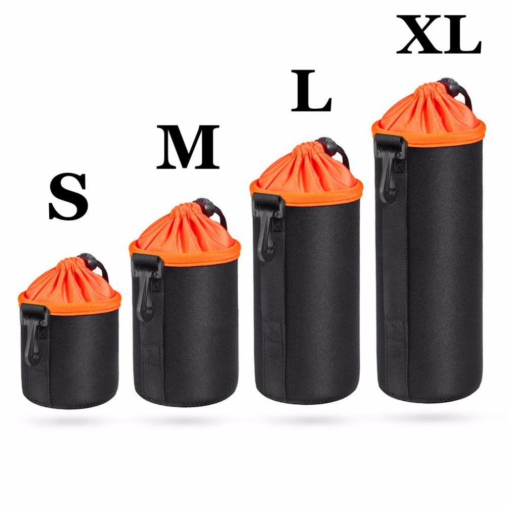 Housse pour objectif Neoprene ACEHE anti-pluie avec fermeture supérieure S, M, L, XL canon nikon sony fuji ...