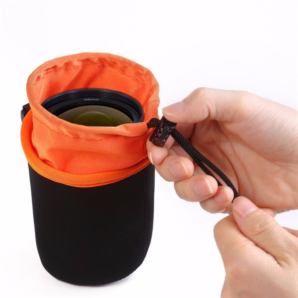 Housse pour objectif Neoprene ACEHE anti-pluie avec fermeture supérieure S, M, L, XL canon nikon sony fuji ...