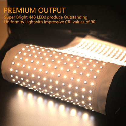 Panneau de 448 LED Samtian FL-3060A modulable + télécommande + diffuseur