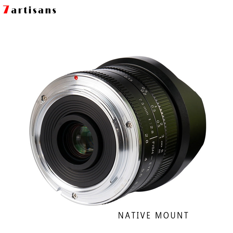 Fisheye 7.5mm F/2.8 pour Fuji, Panasonic, Sony, Canon M
