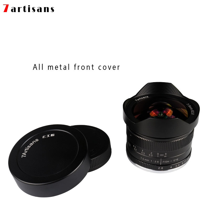 Fisheye 7.5mm F/2.8 pour Fuji, Panasonic, Sony, Canon M