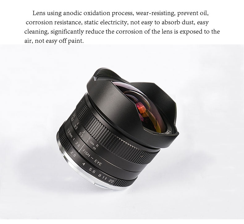 Fisheye 7.5mm F/2.8 pour Fuji, Panasonic, Sony, Canon M