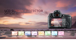 Protection écran LCD JJC pour Canon 5DM4 5DM3 5DS 5DSR 80D 6D 6D2 7D2 77D 80D 70D 9000D...