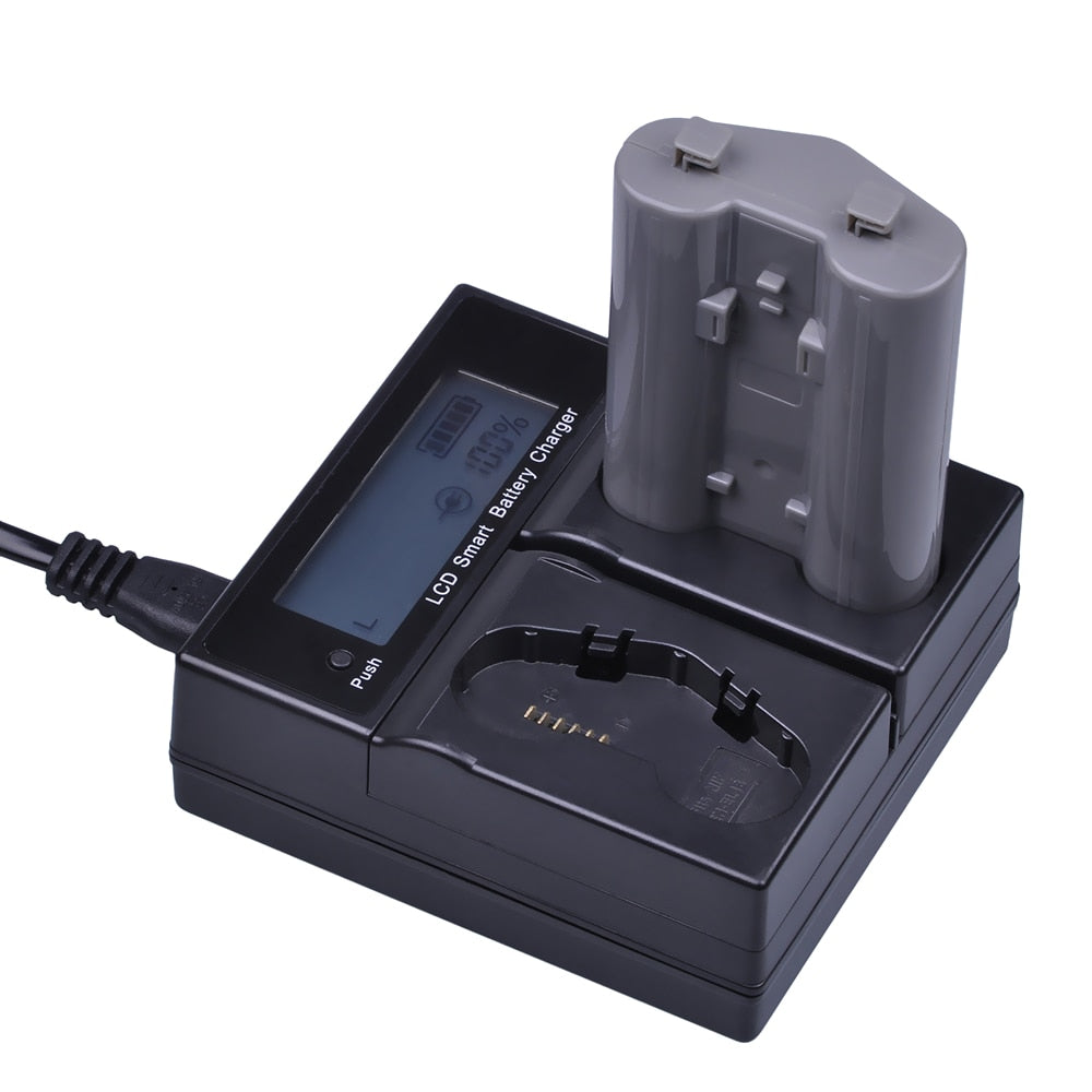 Chargeur double rapide Batmax LCD haute qualité pour Nikon EN-EL18b/a D4 D5 et grip pour D810...