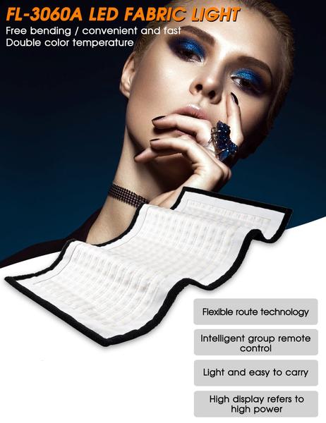 Panneau de 448 LED Samtian FL-3060A modulable + télécommande + diffuseur