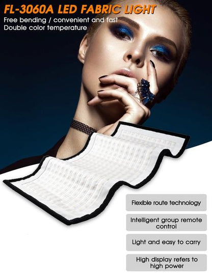 Panneau de 448 LED Samtian FL-3060A modulable + télécommande + diffuseur