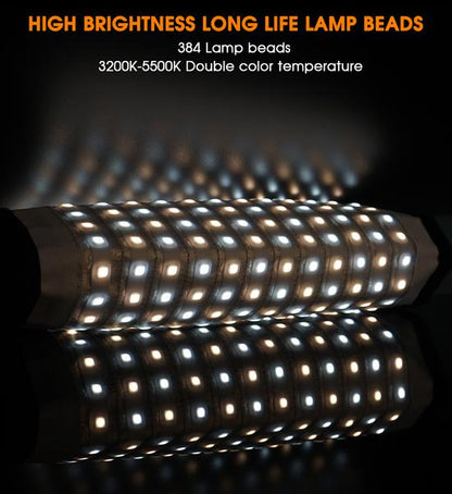 Panneau de 448 LED Samtian FL-3060A modulable + télécommande + diffuseur