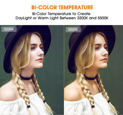 Panneau de 448 LED Samtian FL-3060A modulable + télécommande + diffuseur