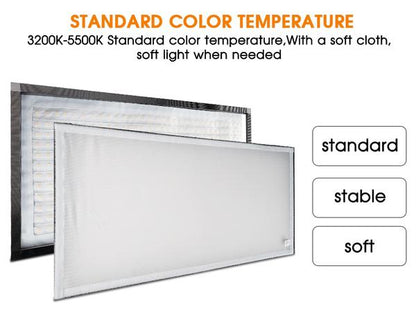 Panneau de 448 LED Samtian FL-3060A modulable + télécommande + diffuseur