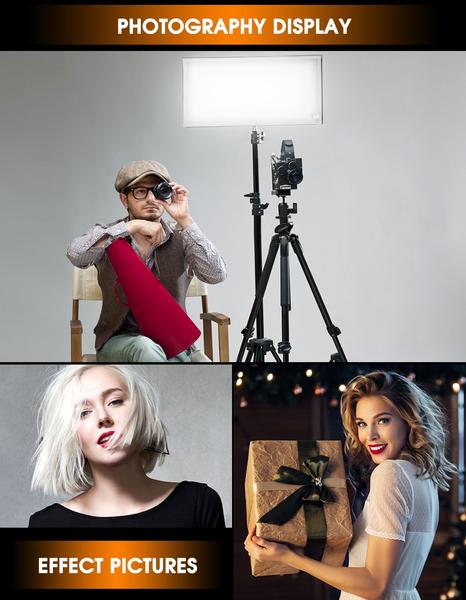 Panneau de 448 LED Samtian FL-3060A modulable + télécommande + diffuseur