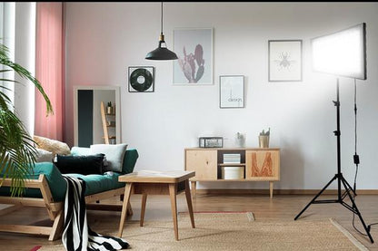 Panneau de 448 LED Samtian FL-3060A modulable + télécommande + diffuseur