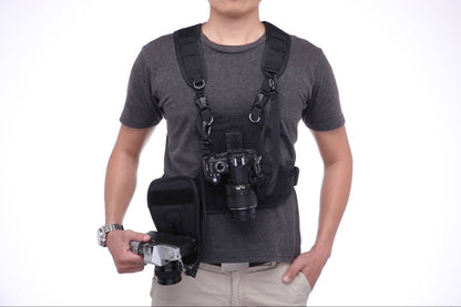 Nicad Professional Quick Release Harness for attaching 2 mounted SLRs
