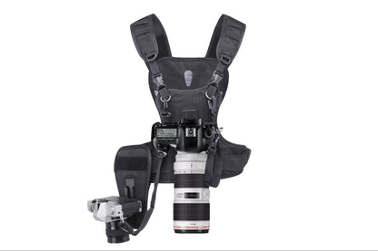 Nicad Professional Quick Release Harness for attaching 2 mounted SLRs