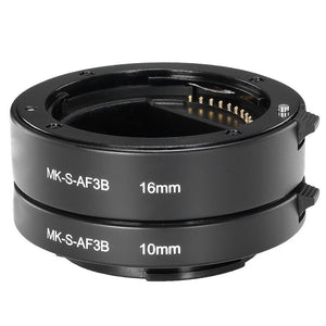 Extension ring Meike MK-S-3B AF pour macro pour Sony E-Mount A6300 A6500 A6000 A7 A7II A7III A7SII NEX-7 NEX-6 ...